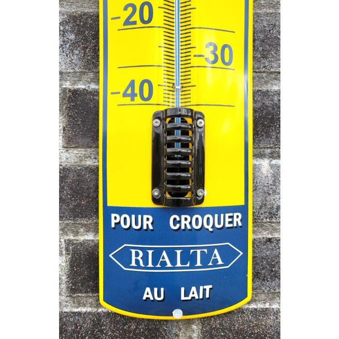 CHOCOLAT PUPIER à Saint-Etienne : Thermomètre émaillé plat à