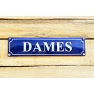 Plaque de rue dames