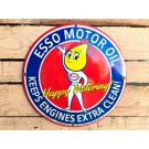 Esso Keeps engines extra clean Plaque Émaillée vintage