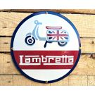 Lambretta - Vintage Plaque Émaillée