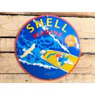 Shell marine - Plaque Émaillée Vintage