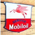 Mobiloil service sign Plaque émaillé