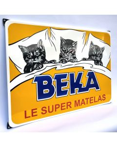 BEKA - LE SUPER MATELAS GRANDE plaque émaillée