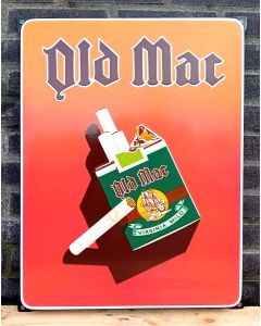 Plaque emaille Old Mac Viriginia mild cigarettes