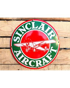 Sinclair Aircraft - Plaque Émaillé