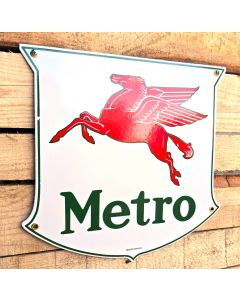 Enamel Pegasus Metro plaque émaillée