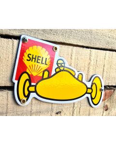 Shell formula 1 race driver plaque emaillee