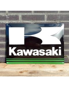 Kawasaki plaque émaillée