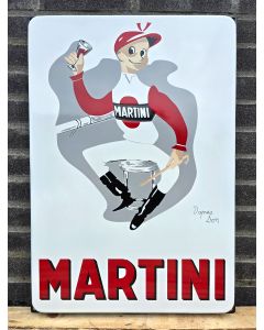 Plaque émaillée Martini Jockey