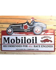 Grande plaque émaillée Mobiloil