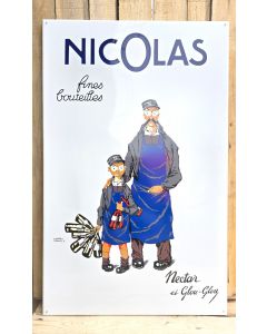 Nicolas Nectar et Glou-Glou emaille bord