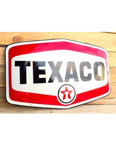 Plaque émaillée Texaco vintage